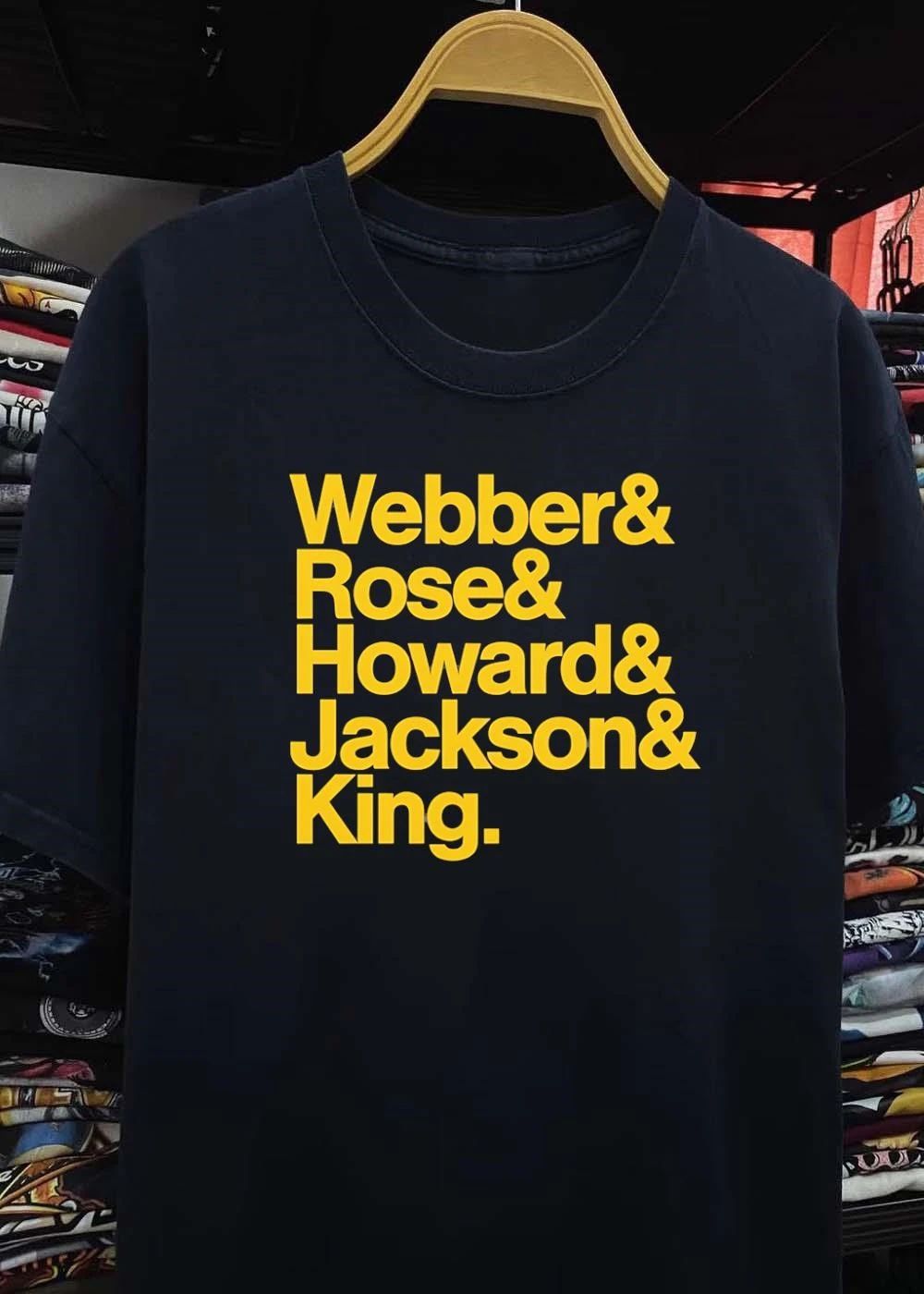 Historic Basketball Legends Webber Rose Howard Jackson King Team T-Shirt