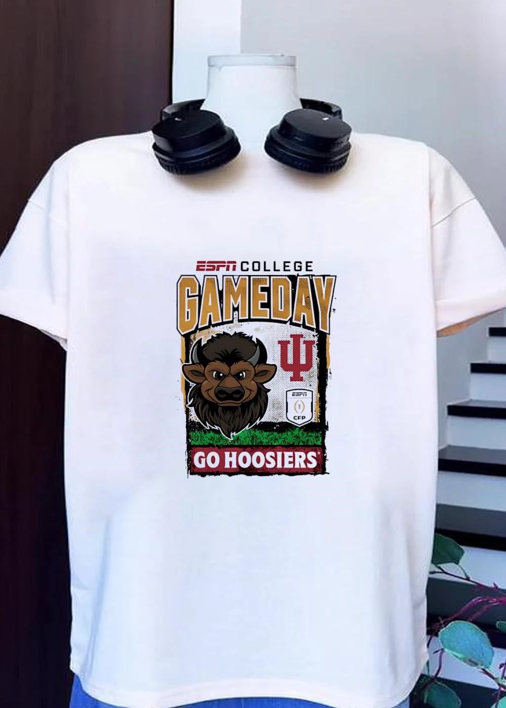 ESPN College Gameday IU Buffalo Football Go Hoosiers T-Shirt