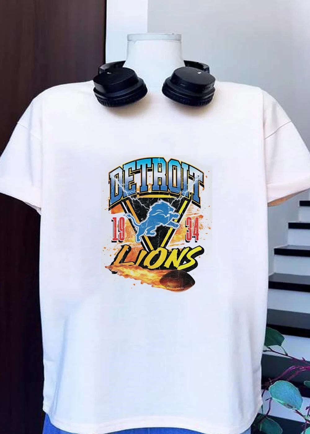 Detroit Lions Fan Gear’ Detroit Lions 19 34 T-Shirt