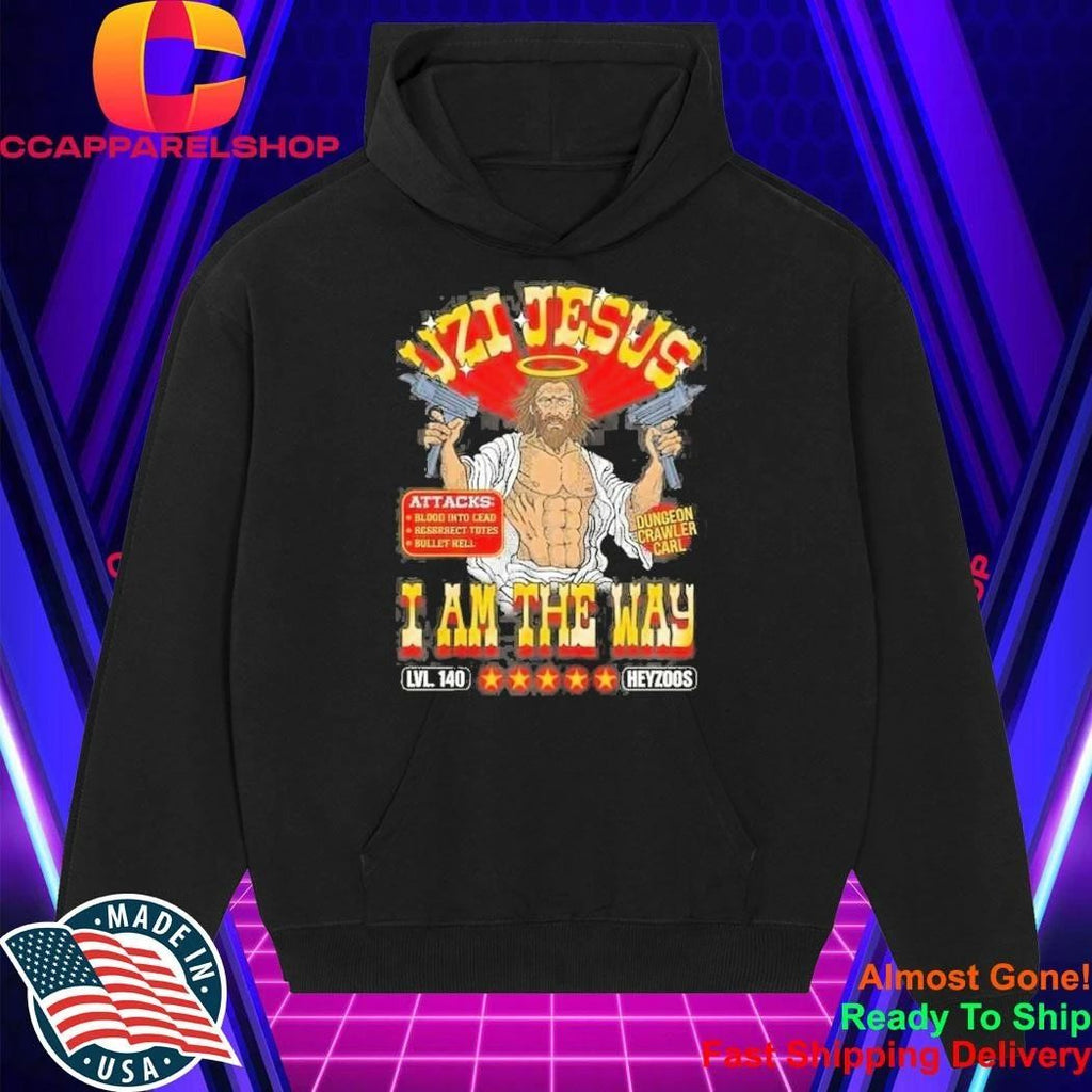 Dungeon Crawler Carl Uzi Jesus I Am the Way Character Stats RPG Books Shirt