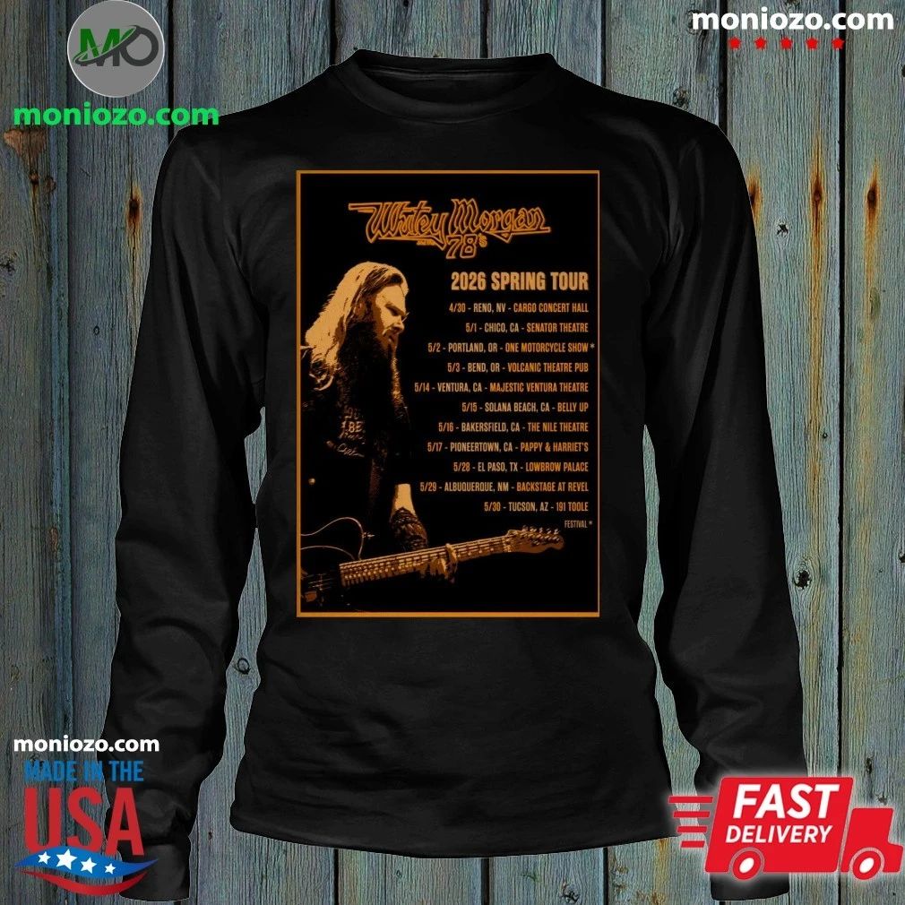 Whitey Morgan Spring 2026 Shoes Poster Shirt – Best Gift for Music Fans