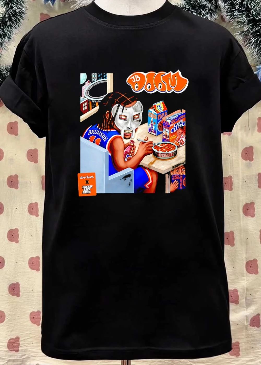 Jalen Brunson MF DOOM Eat League Capn Clutch Shirt