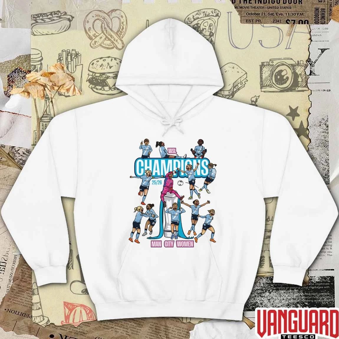 Manchester City WSL Winners 2025 2026 Can City Women Football Championship t-shirt