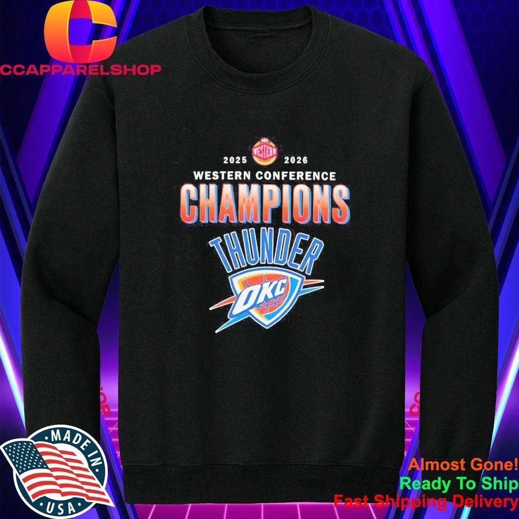 Oklahoma City Thunder Finals Western Conference Champions 2025 2026 retro Shirt
