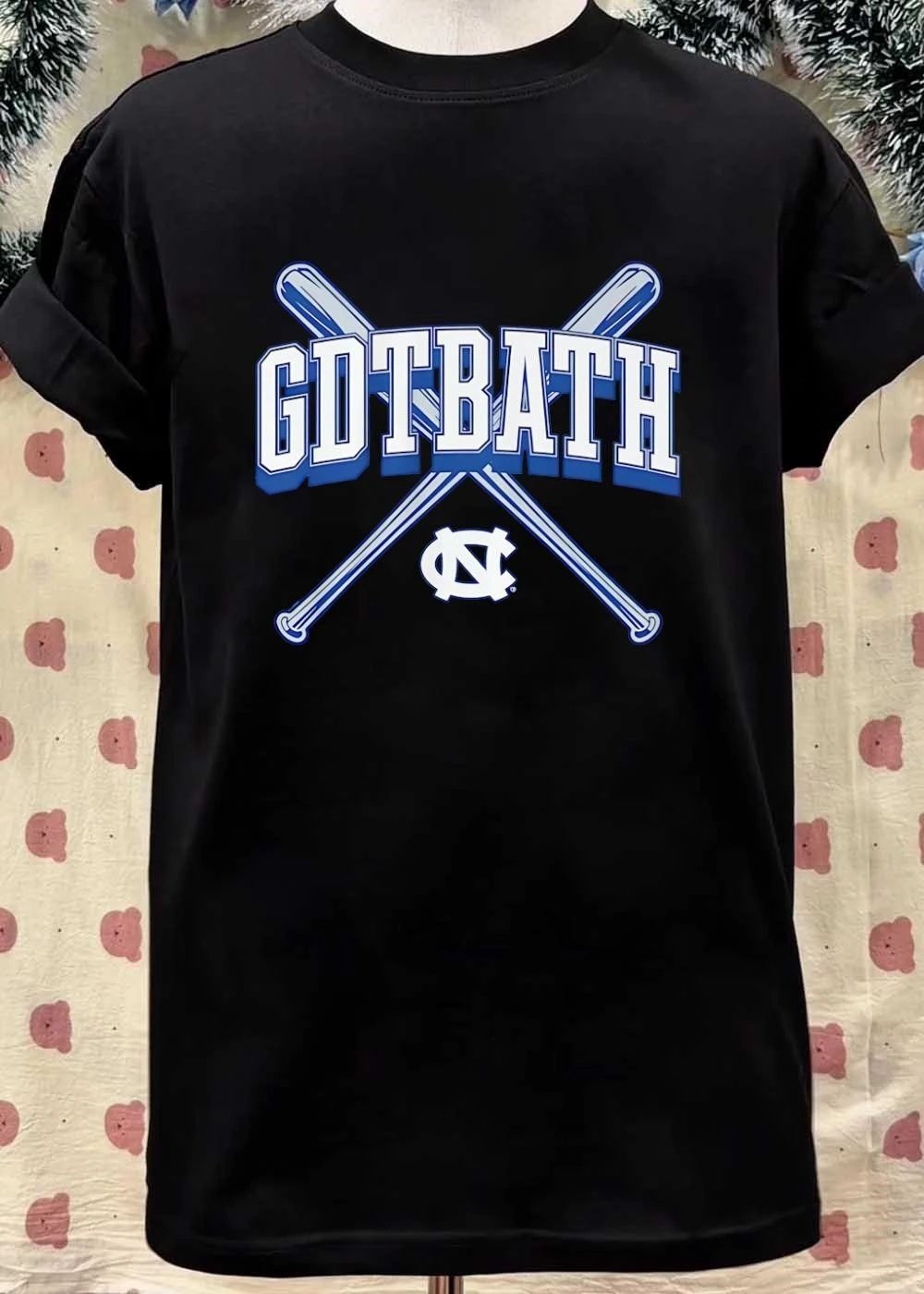 UNC Tar Heels GDTBATH Baseball T-Shirt