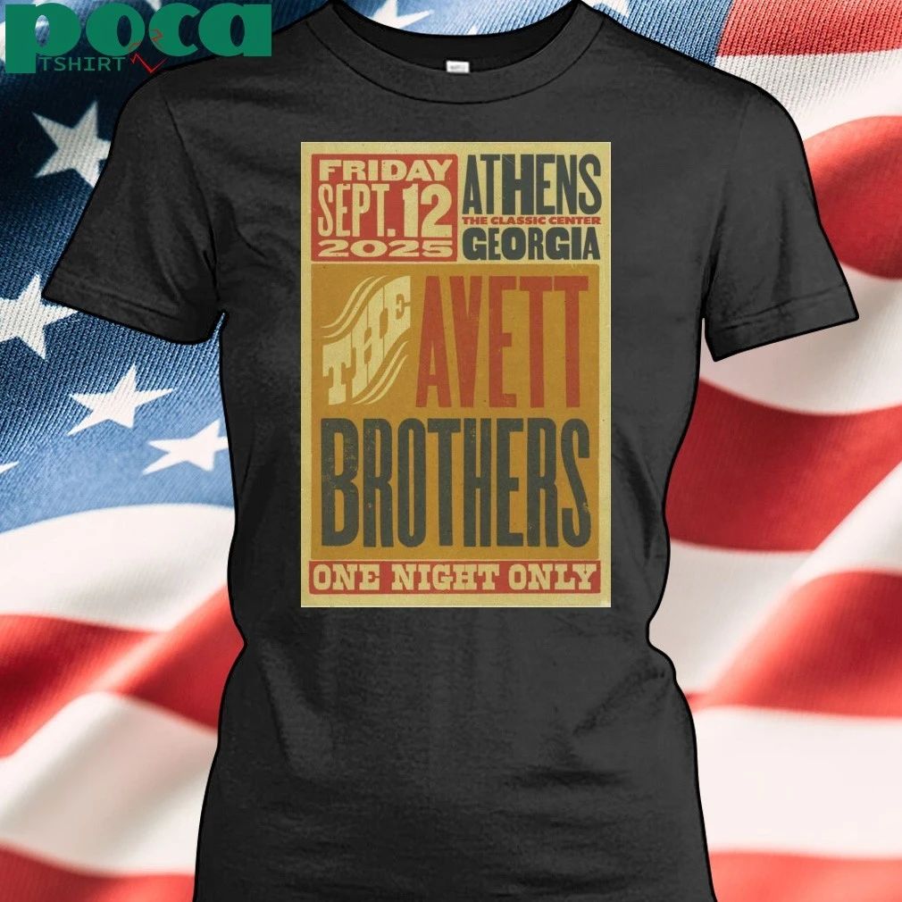 The Avett Brothers Sep 12 2025 Athens GA Poster T-Shirt