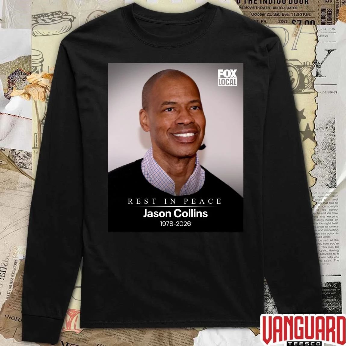 Rest In Peace Jason Collins 1978 – 2026 Fox 32 Chicago Poster t-shirt