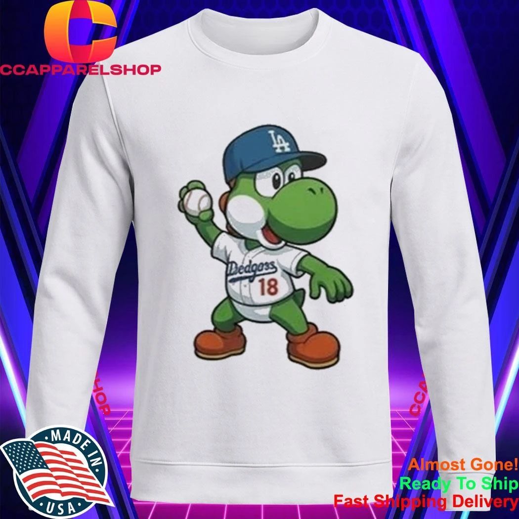 Los Angeles Dodgers Yoshi Baseball Egg Shirt