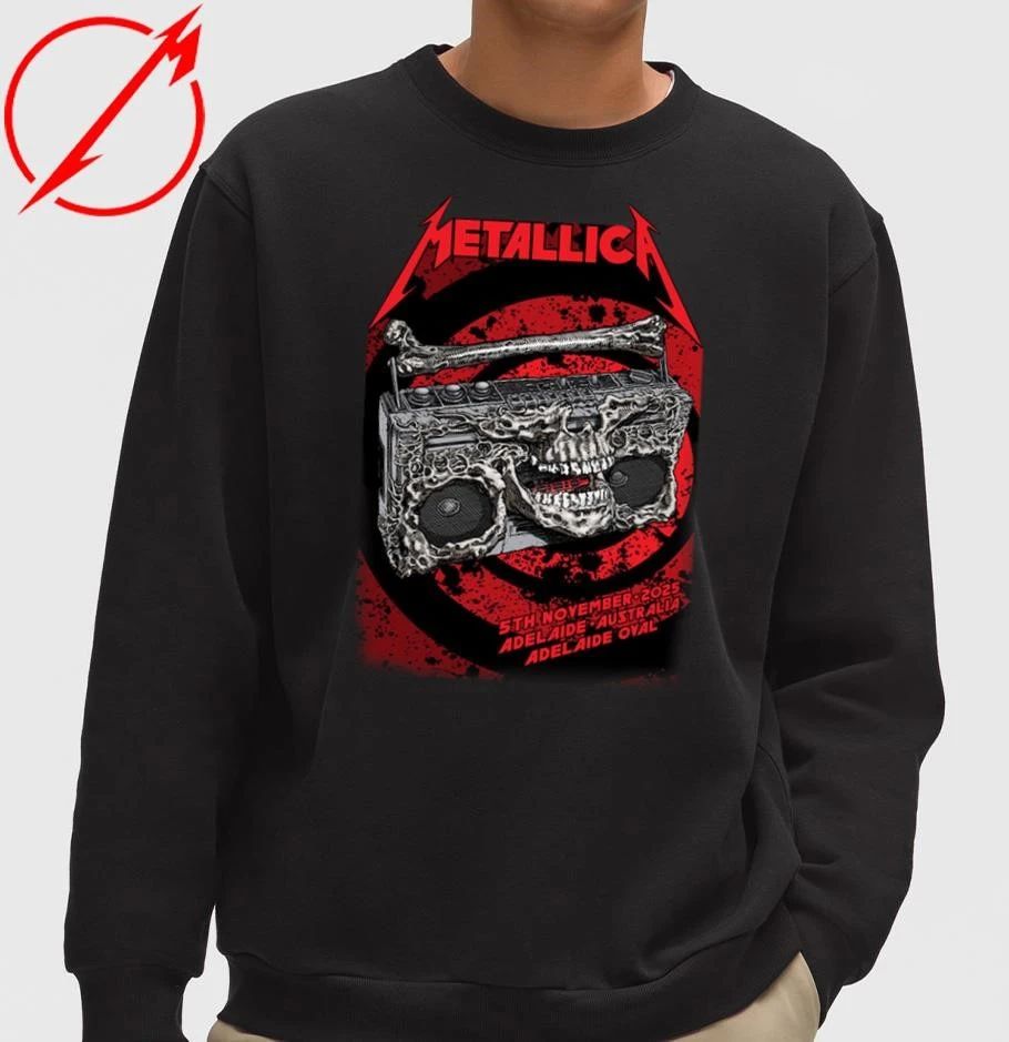 Metallica M72 Adelaide Official Poster By Glenno Smith On November 5th 2025 For Adelaide Australia At Adelaide Oval T-Shirt