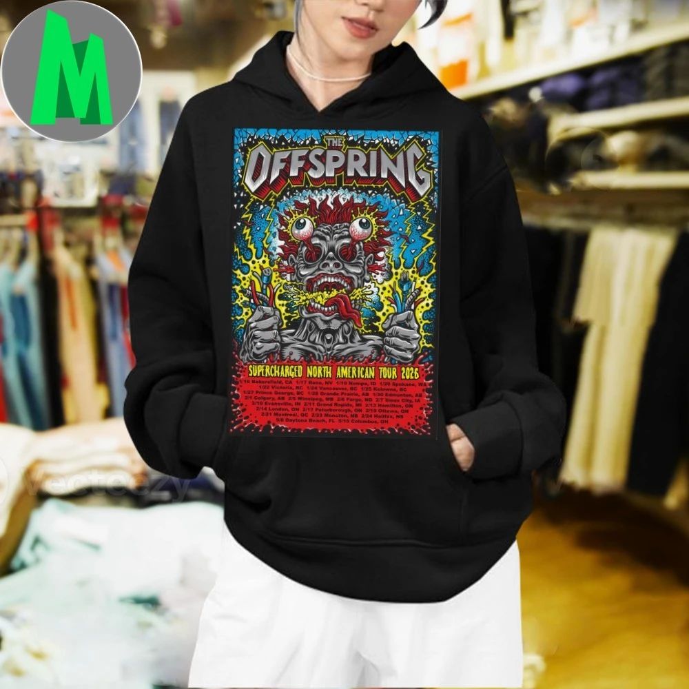 The Offspring Supercharged Na Tour 2026 Poster Shirt