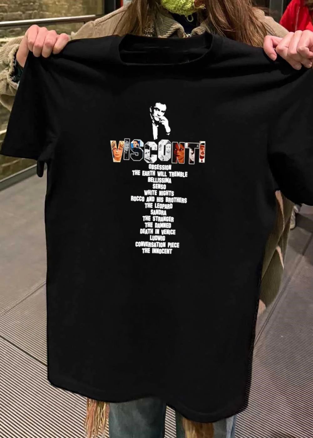Luchino Visconti Filmography List of Iconic Cinematic Works T-Shirt