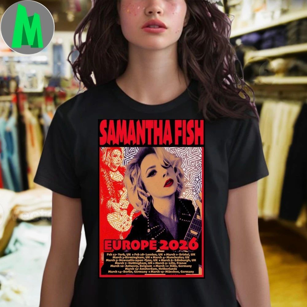 Samantha Fish Europe Tour 2026 Poster Shirt