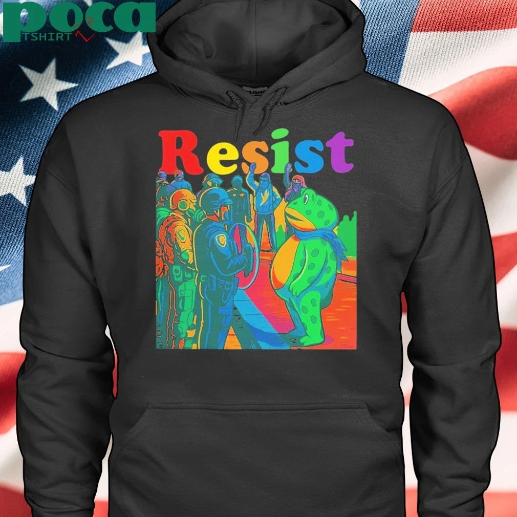 Portland Frog Rage Against Resist Art T-shirt
