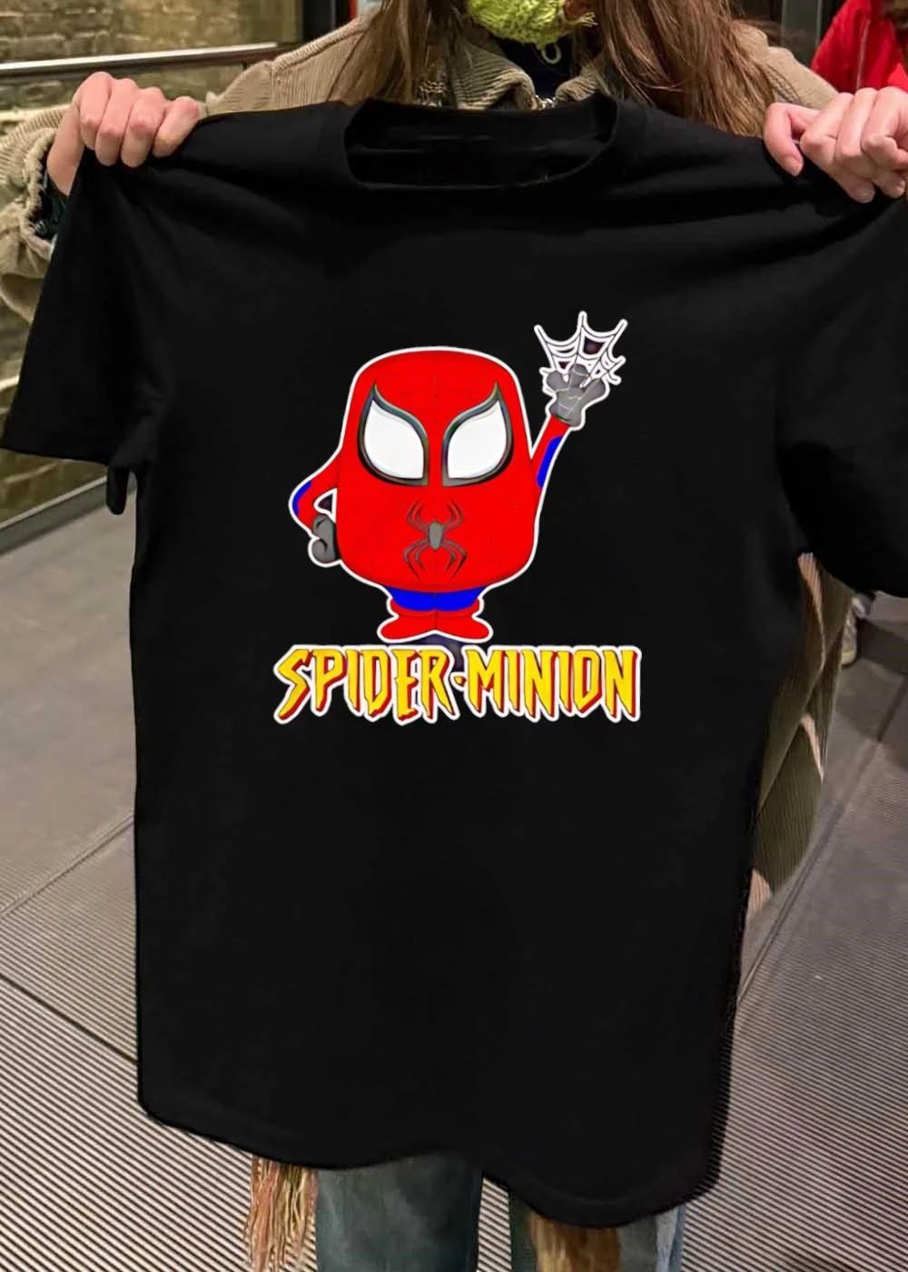Spider Minion Cute Superhero Mashup Cartoon shirt