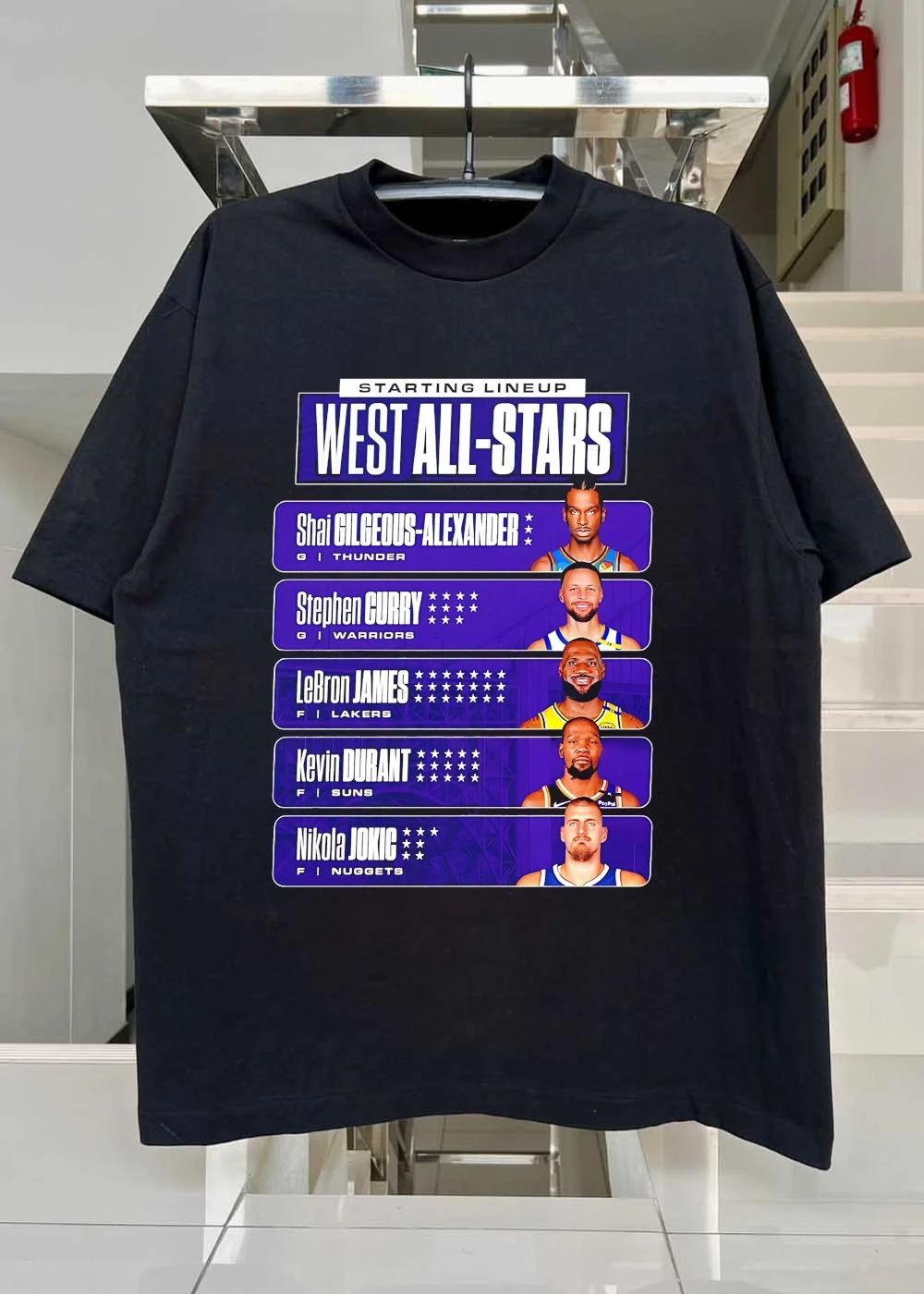 Starting Lineup West All-stars shirt