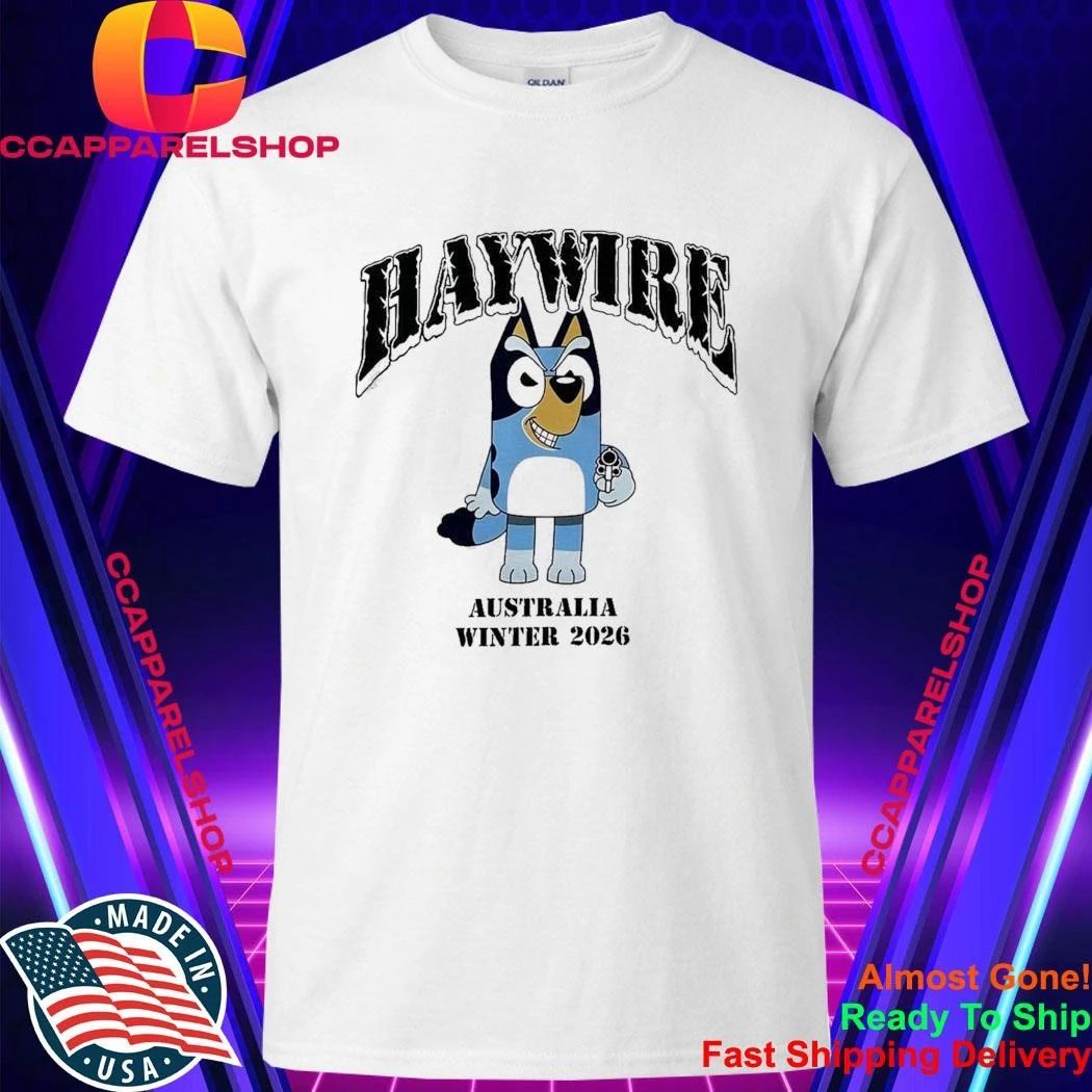 Haywire Australia Winter 2026 Tour Merch Bluey Shirt