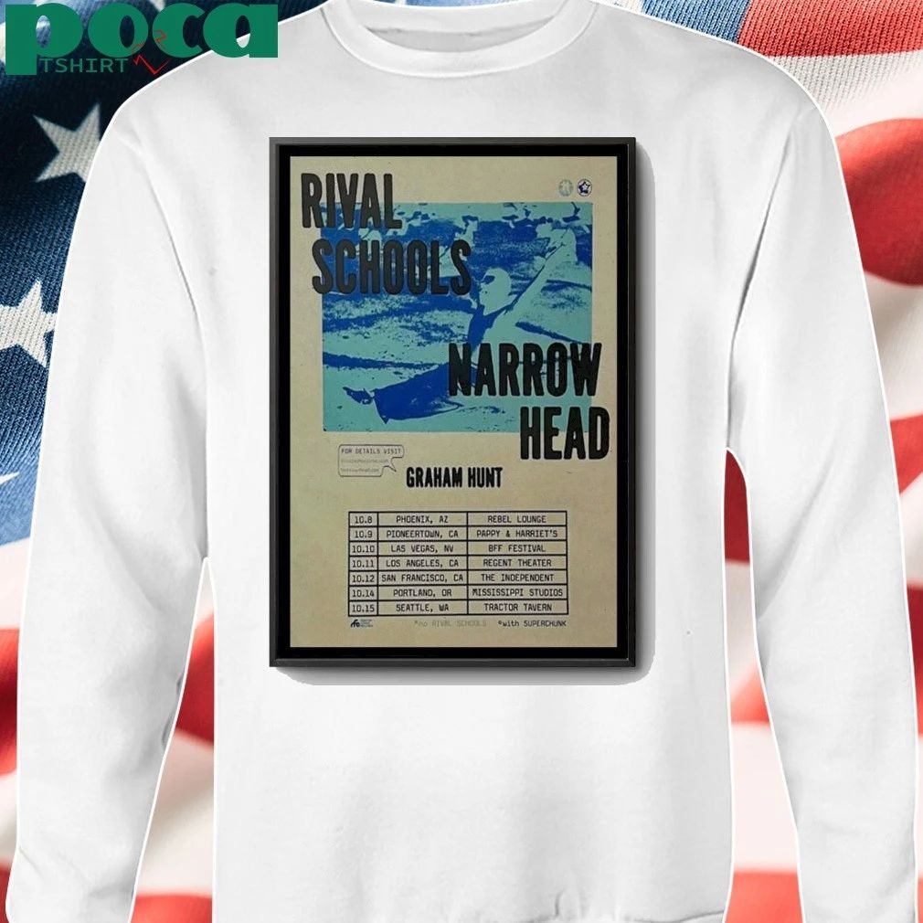 Rival Schools Narrow Head Graham Hunt Poster shirt