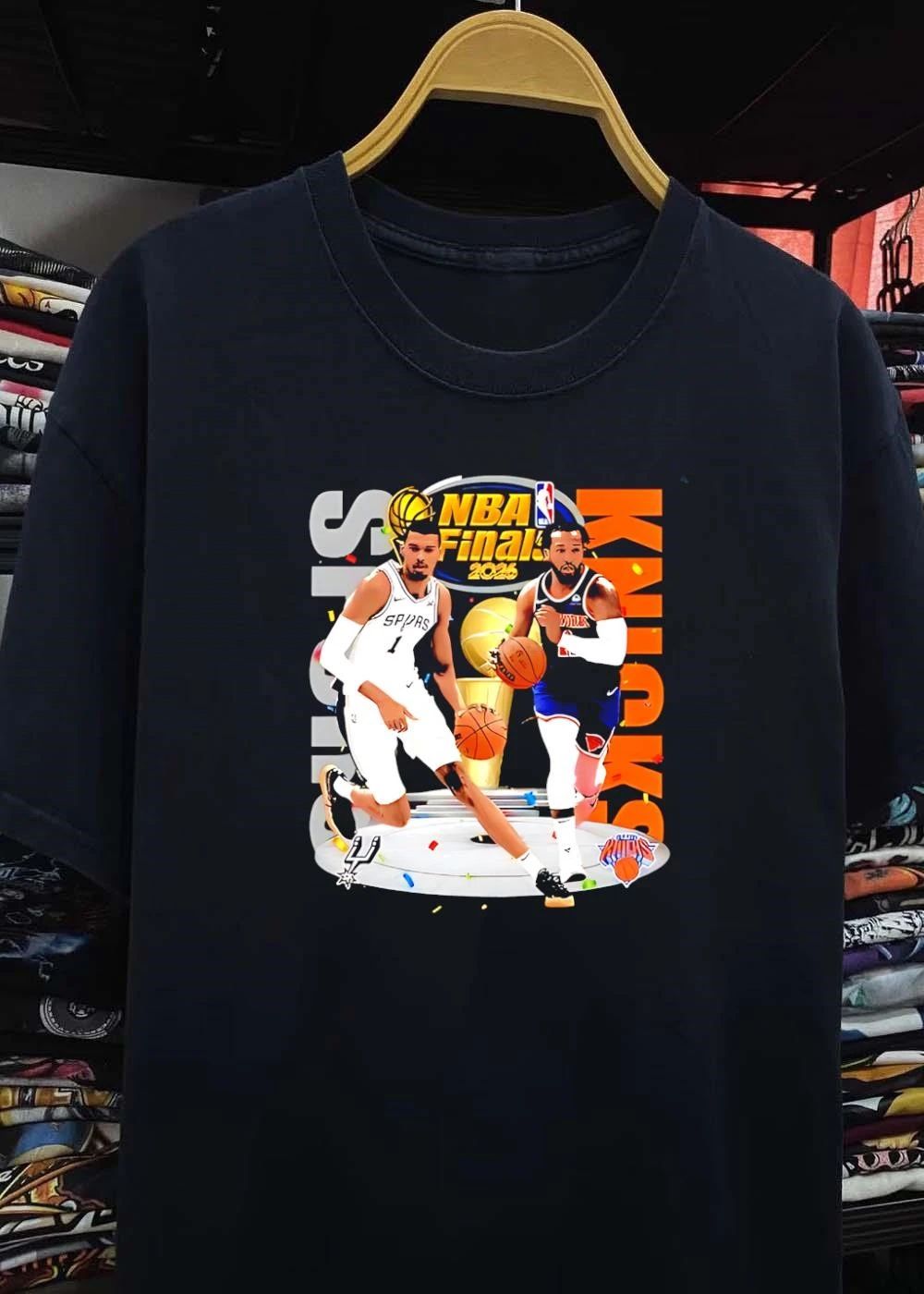 NBA Finals 2026 Spurs Vs Knicks Jalen Brunson Victor Wembanyama Basketball shirt