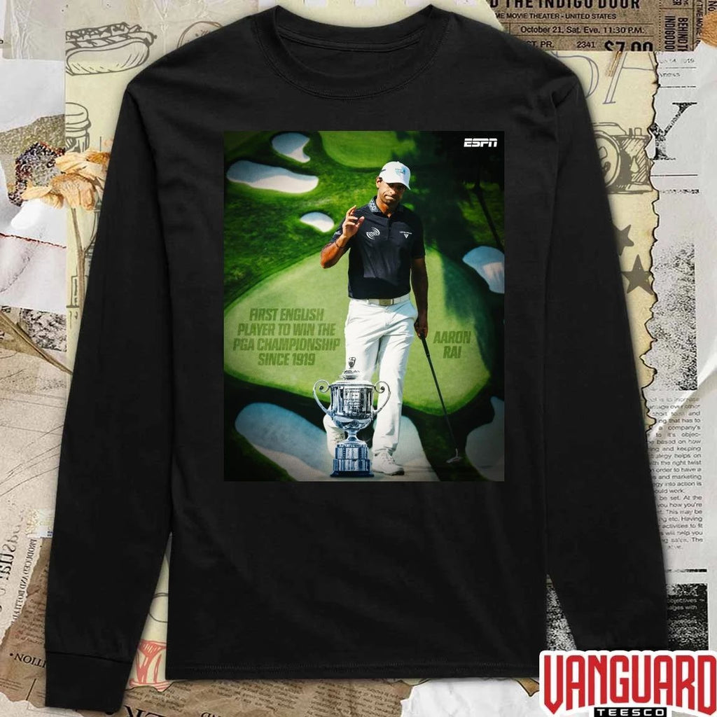 Aaron Rai First English Player To Win The PGA Championship Since 1919 Poster t-shirt