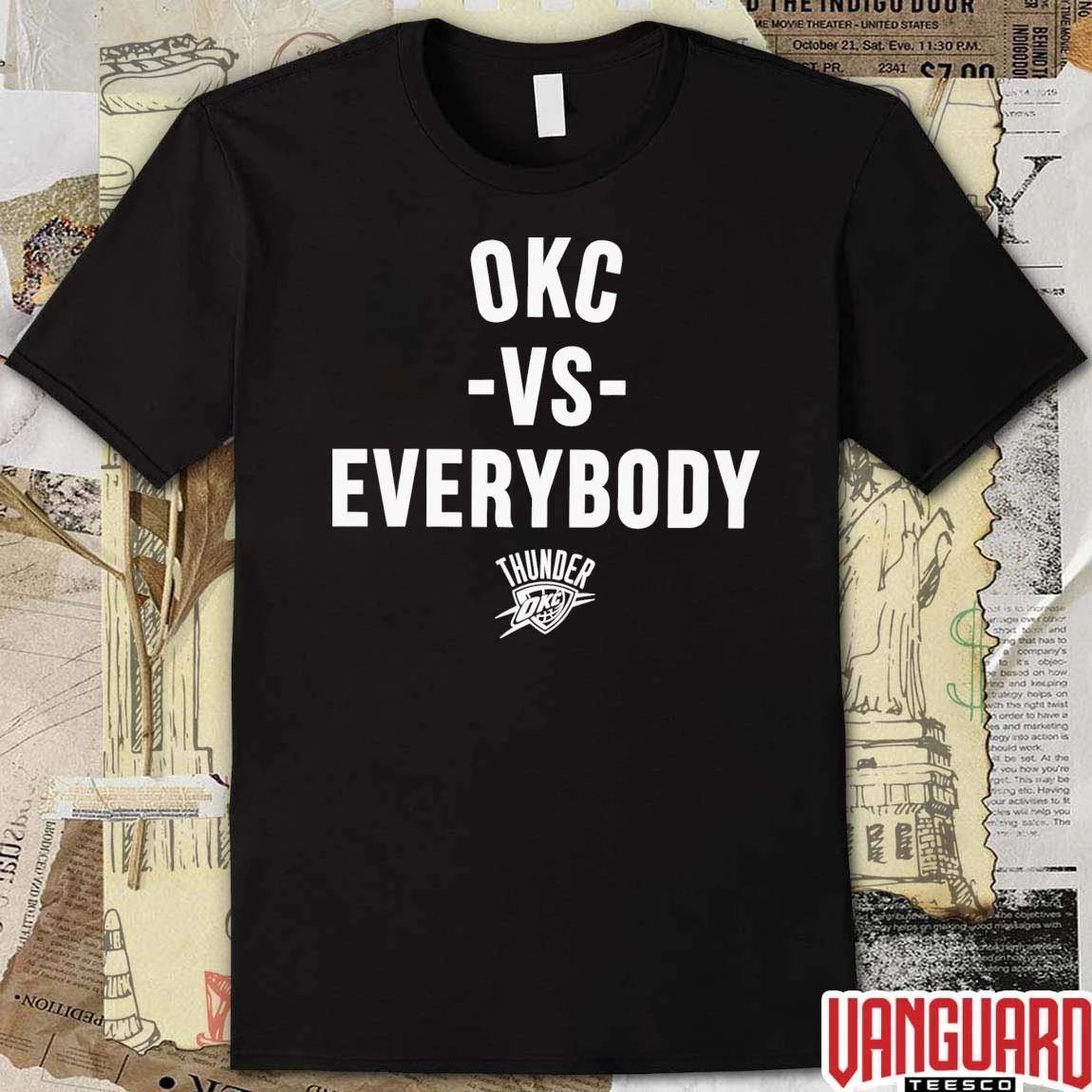 OKC Vs Everybody Oklahoma City Thunder 2026 NBA Playoffs Basketball t-shirt
