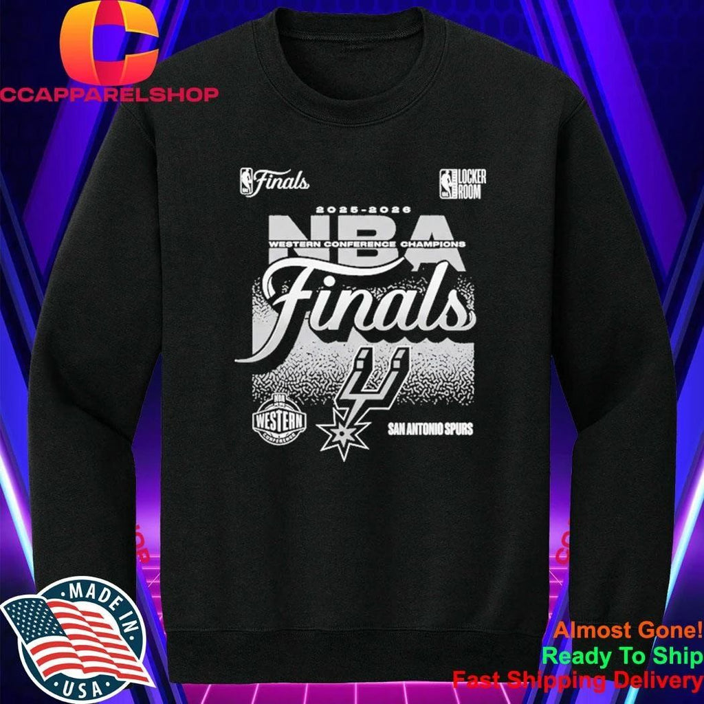 San Antonio 2026 Spurs Western Conference Champs Locker Room Shirt