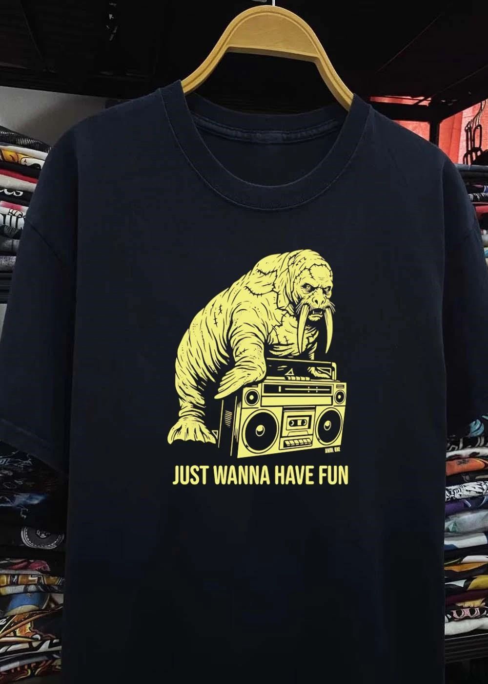 Walrus DJ Just Wanna Have Fun music shirt