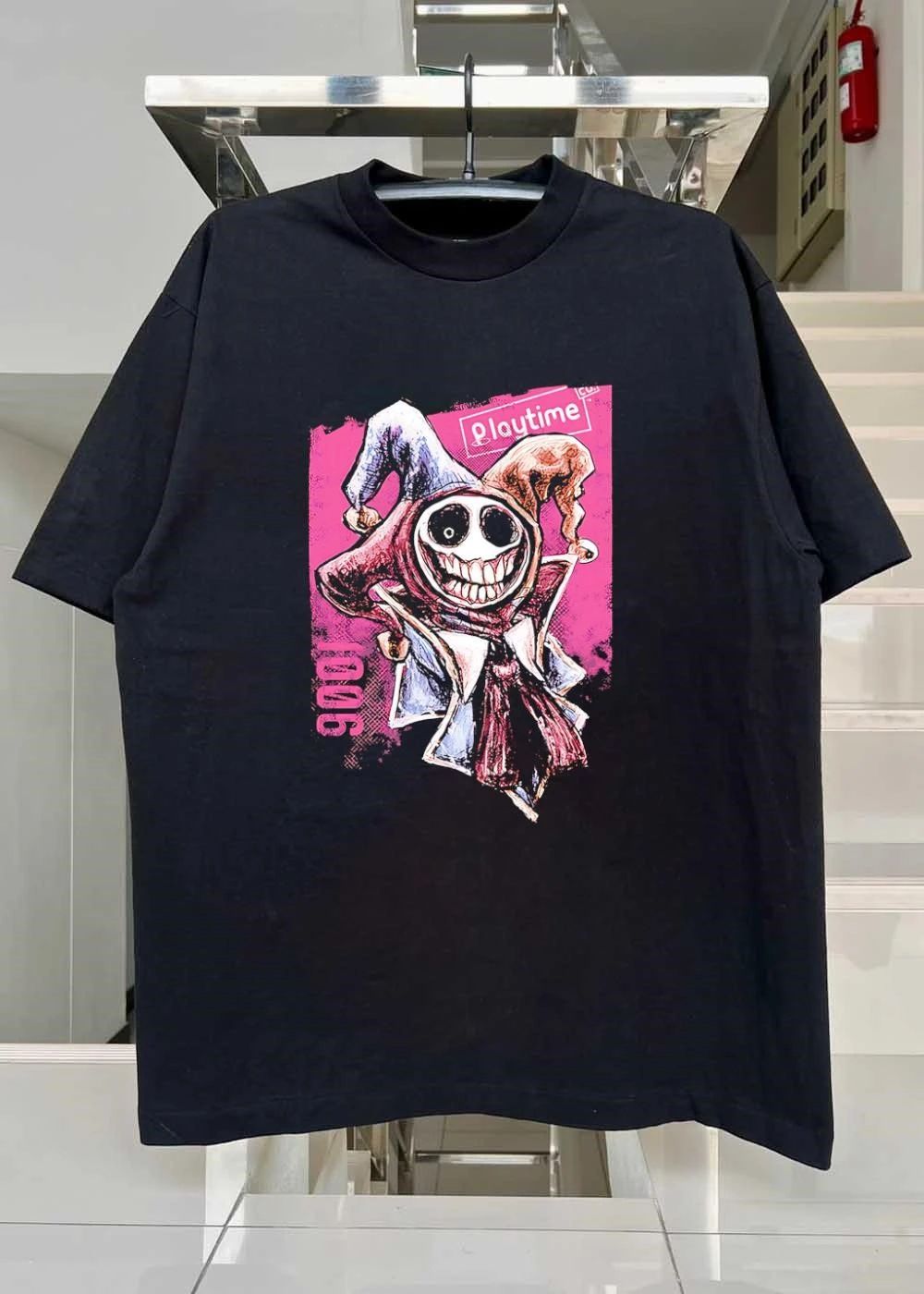 Playtime Co. Jester 1006 Horror Character Illustration Men’s T-Shirt