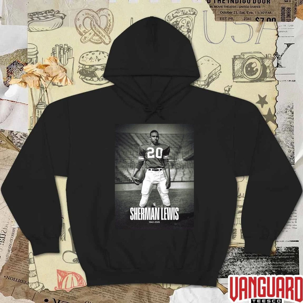 Sherman Lewis 1942 – 2026 Michigan State Football Poster t-shirt