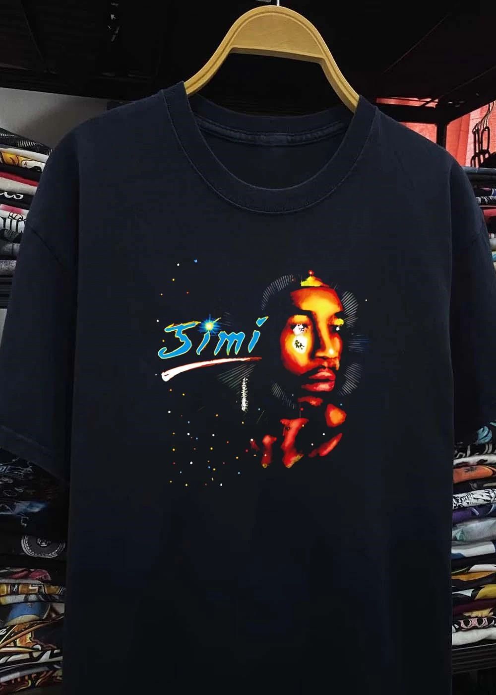 Jimi Hendrix Cosmic Stardust Graphic Portrait T-Shirt