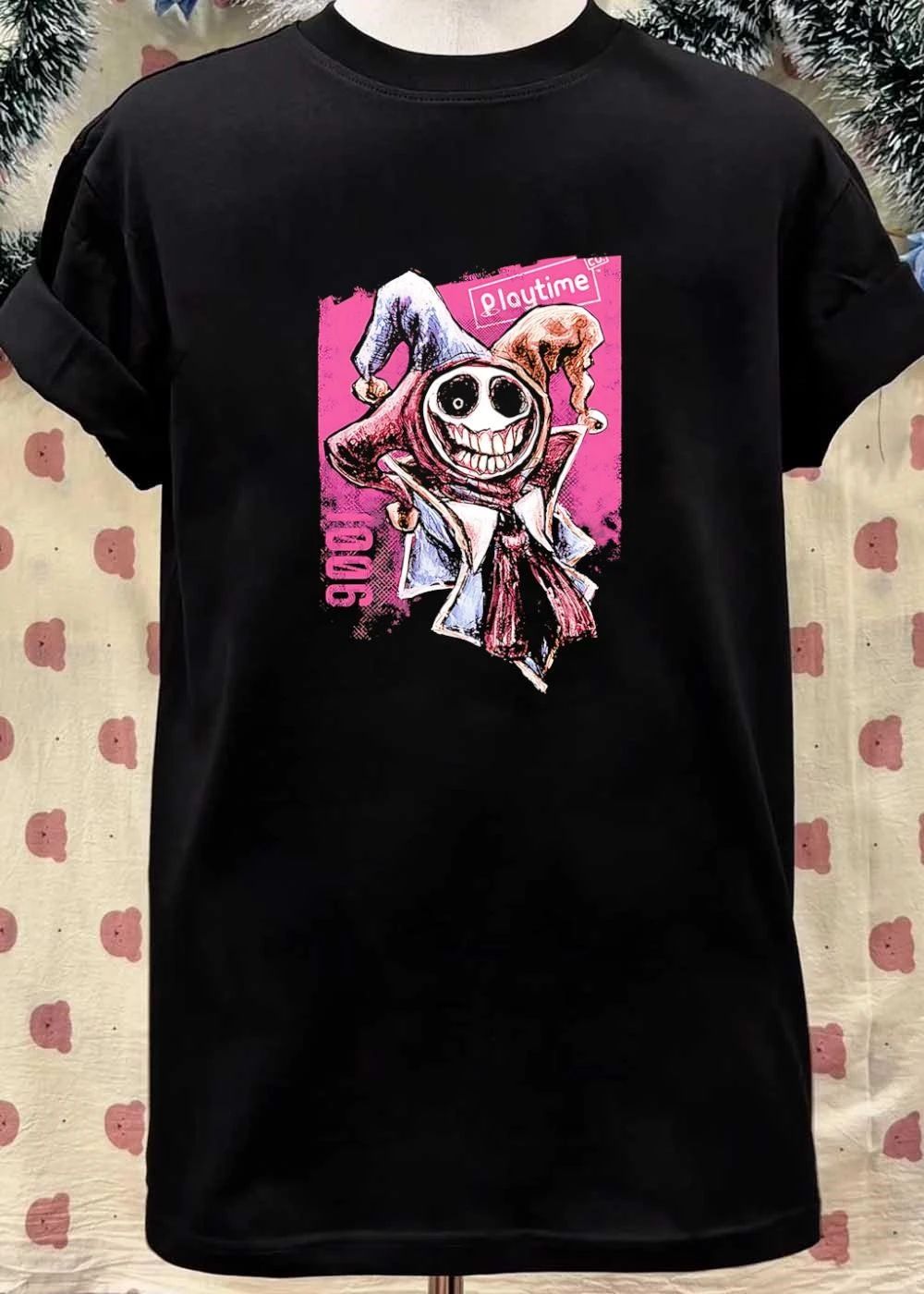 Playtime Co. Jester 1006 Horror Character Illustration Men’s T-Shirt