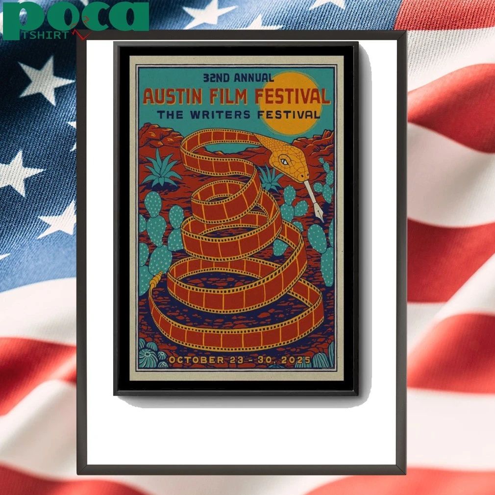 32ND Annual Austin Film Festival The Writers Festival October 23-30, 2025 Poster shirt