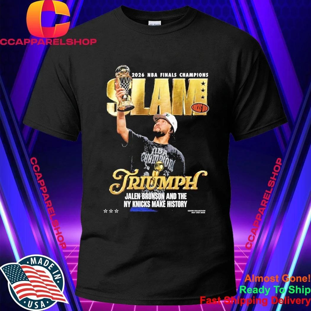 Jalen Brunson Knicks SLAM 2026 NBA Finals Champions Shirt