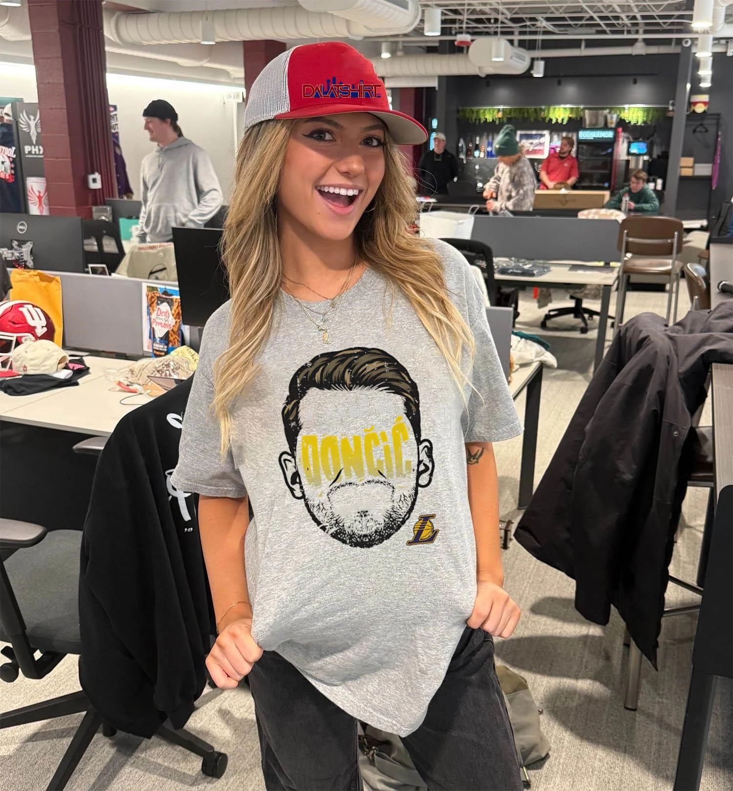 Luka Doncic Los Angeles Lakers Player Silhouette shirt