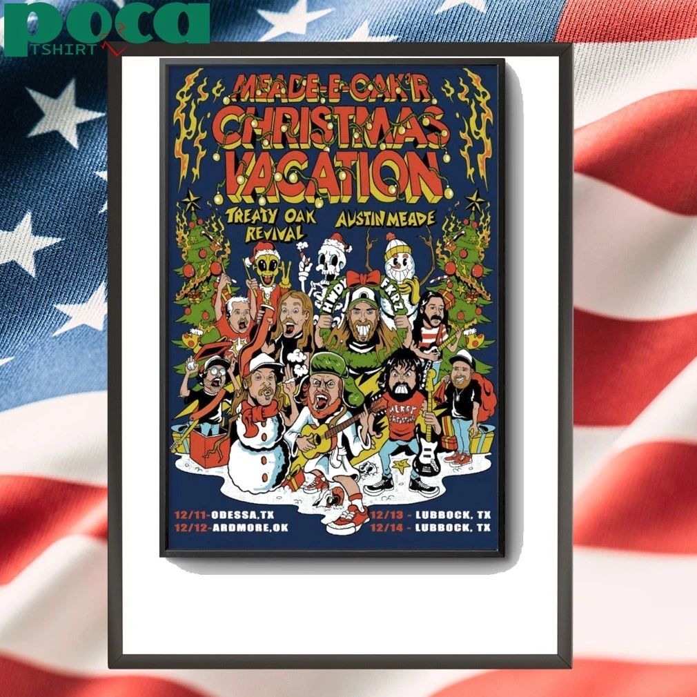 Austin Meade And Treaty Oak Revival Dec 12 2025 Ardmore OK Poster shirt