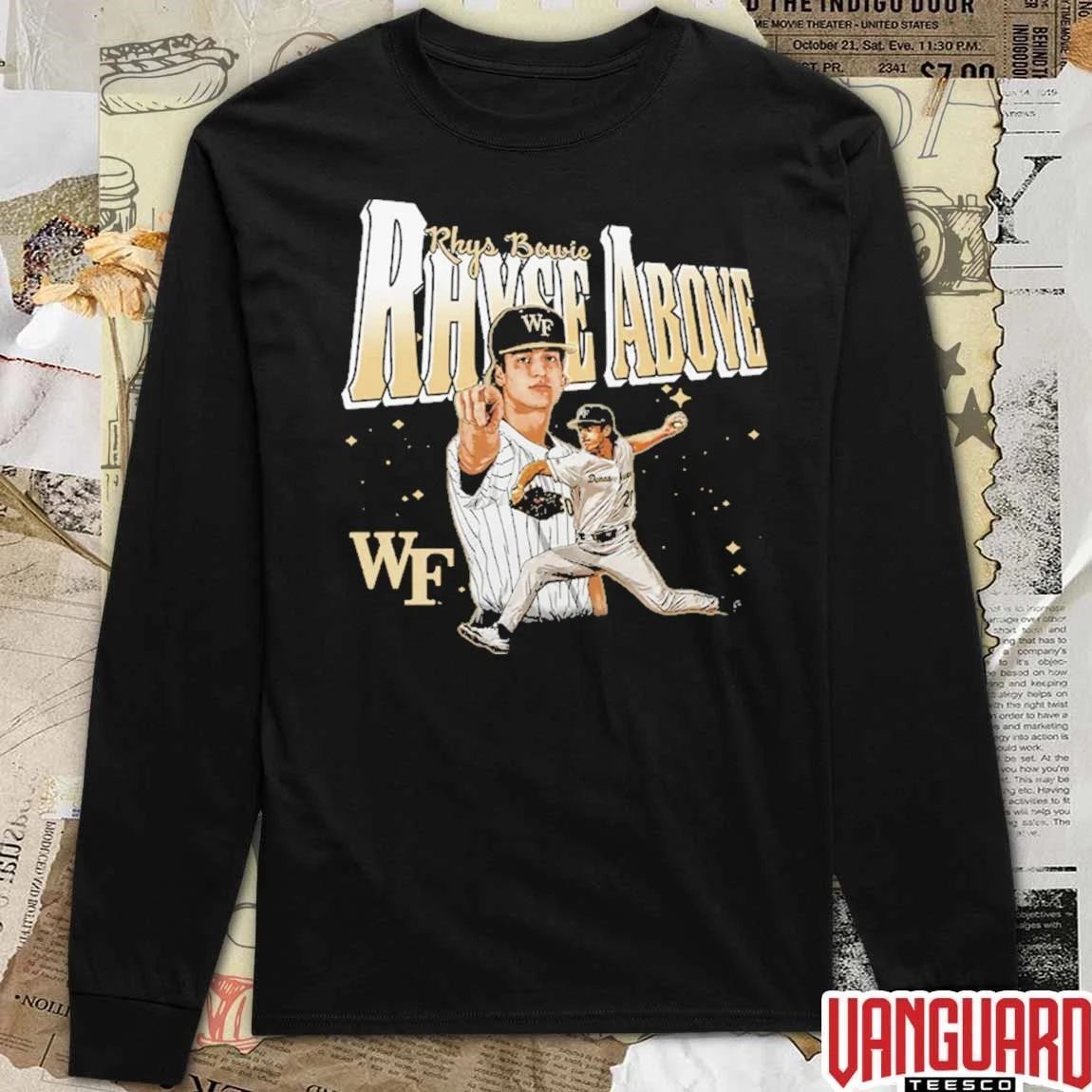 Rhys Bowie Rhyse Above Welcome to Bowie Land Wake Forest Demon Deacons t-shirt