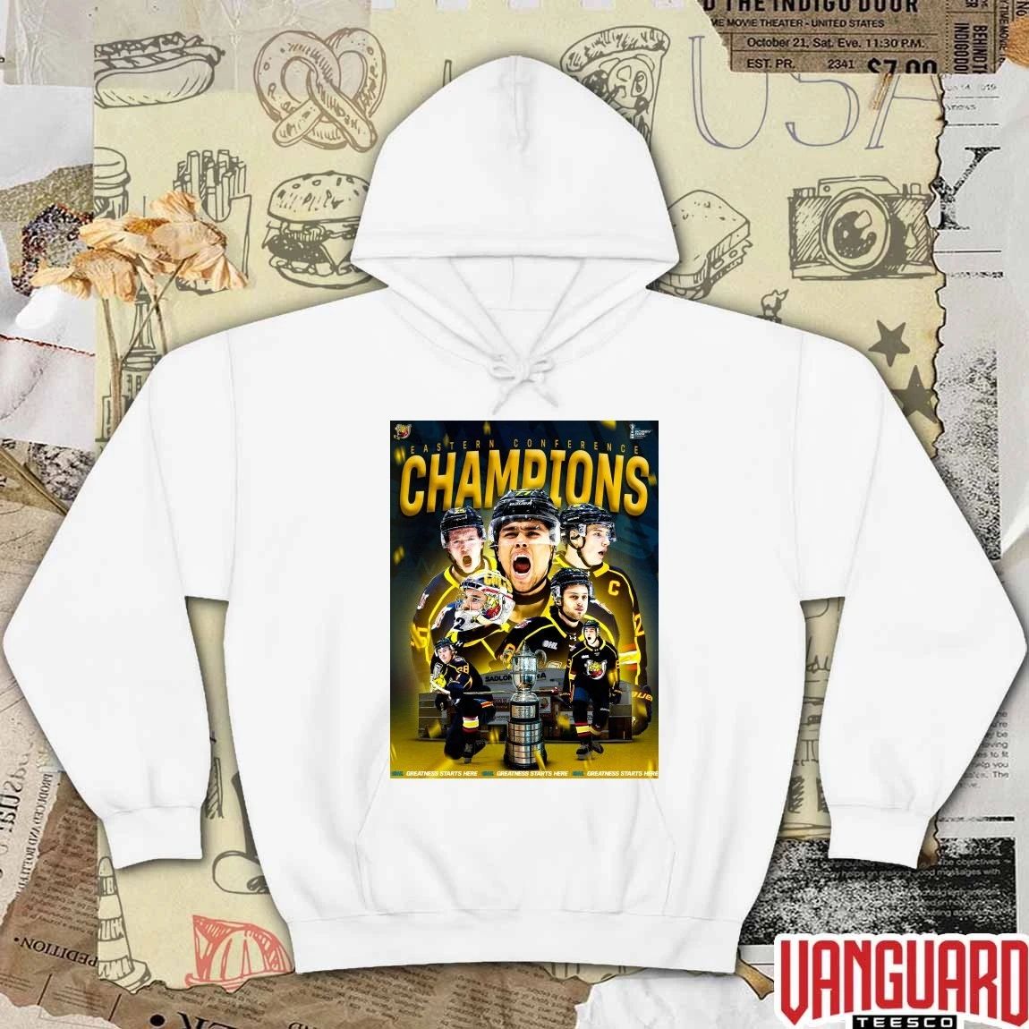 2026 OHL Barrie Colts Eastern Conference Champions Greatness Starts Here Poster t-shirt