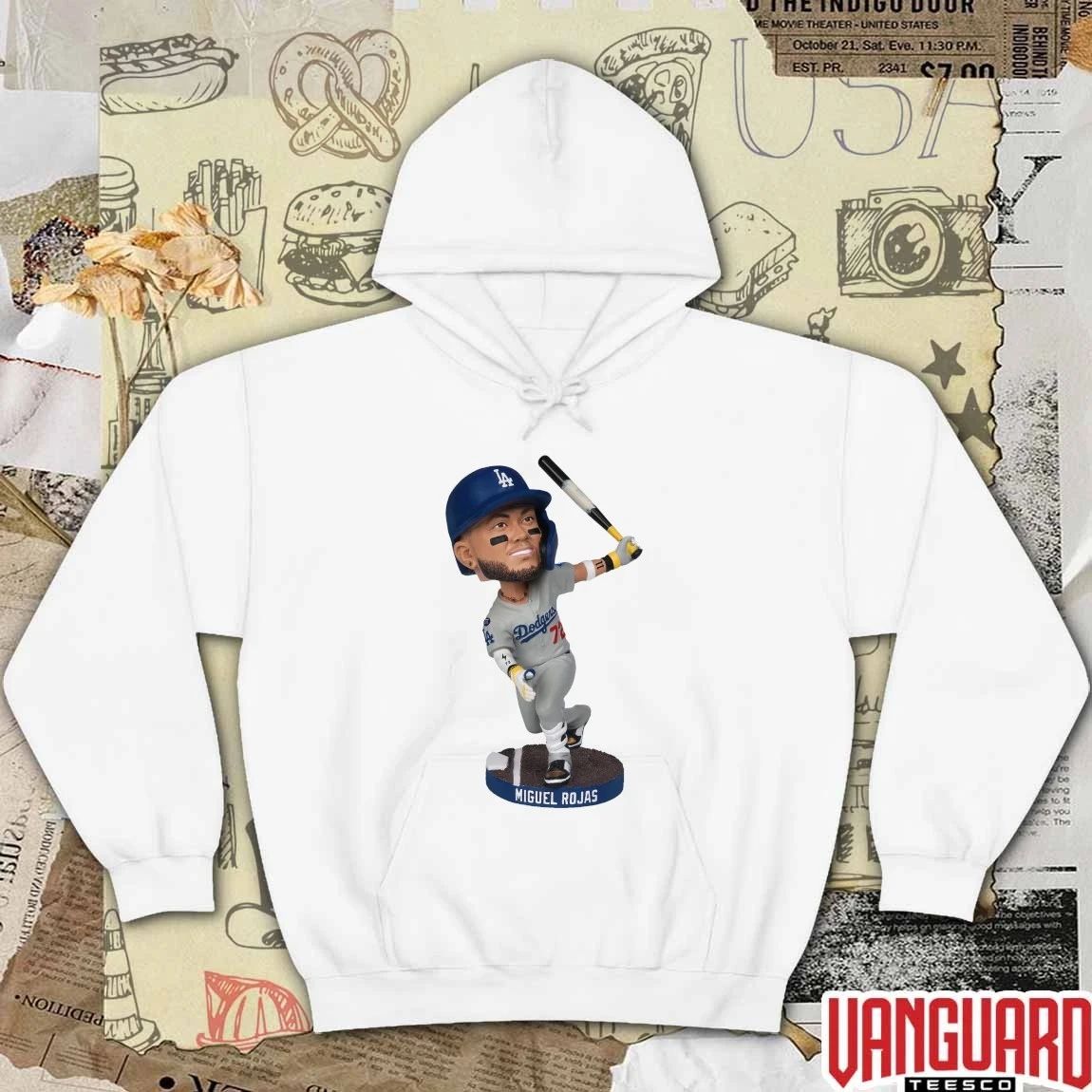 Dodgers Miguel Rojas Game 7 Home Run Bobblehead 2026 Giveaways t-shirt