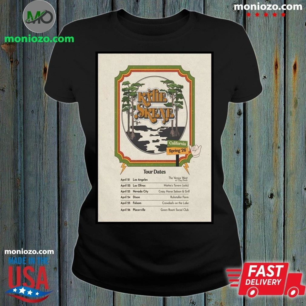 Kalie Skene Spring California 2026 Tour Poster Shirt