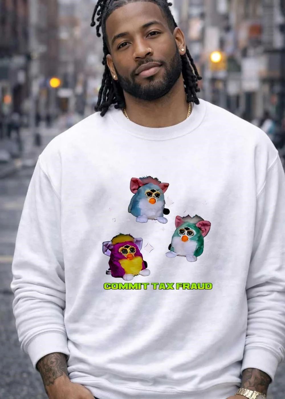 Furby Aesthetic Commit Tax Fraud T-Shirt