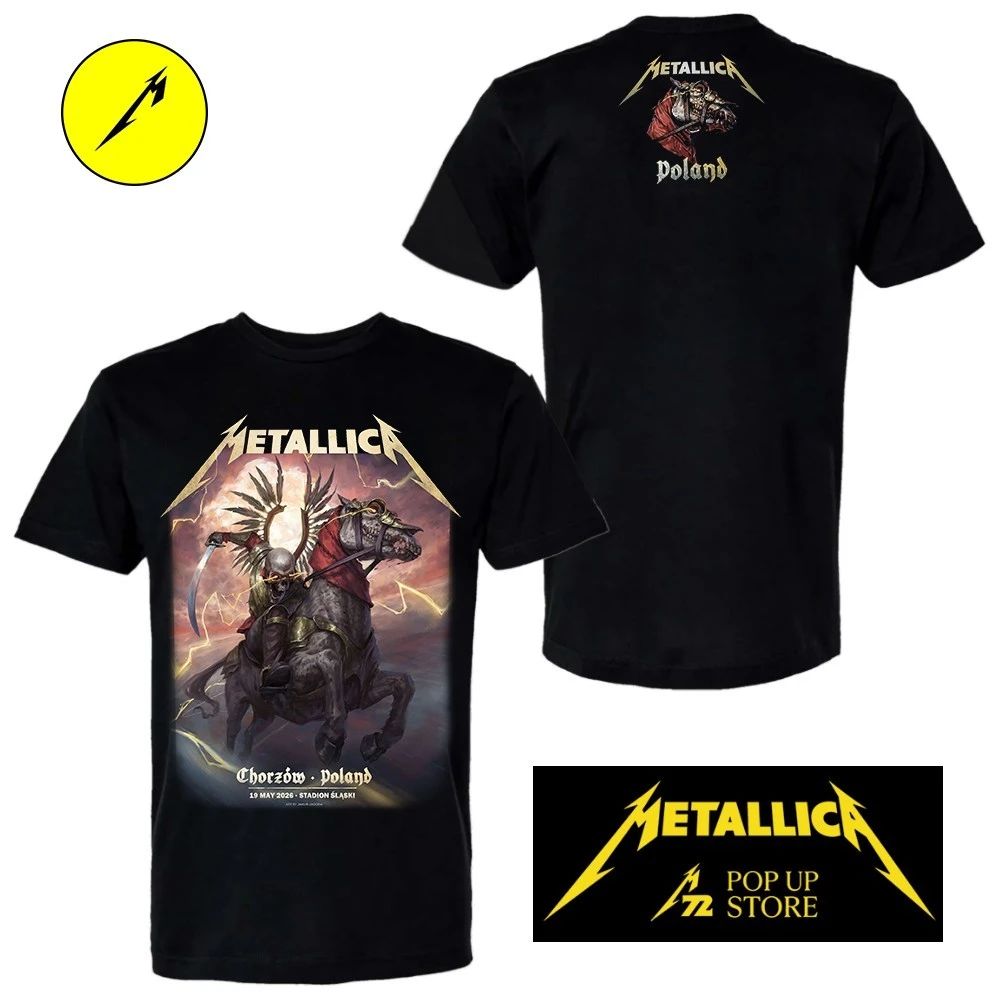 Metallica M72 Chorzów 2026 limited-edition Merch Double-Sided T-Shirt – May 19, 2026 at Stadion Śląski, Poland