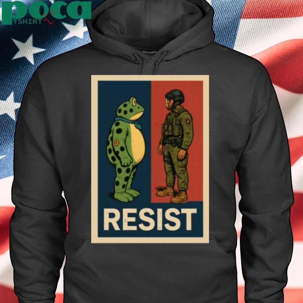 Portland Frog Against Resist Portland Soldier Vintage T-shirt