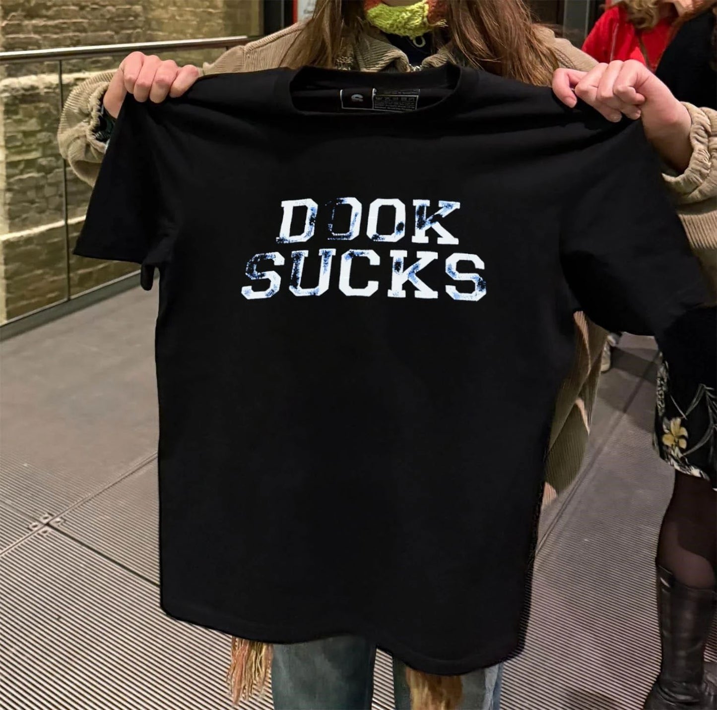 Dook Sucks Distressed Block shirt