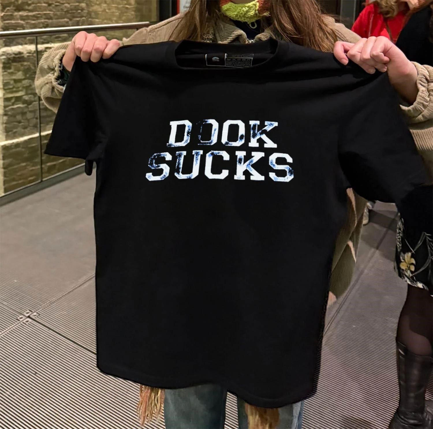 Dook Sucks Distressed Block shirt