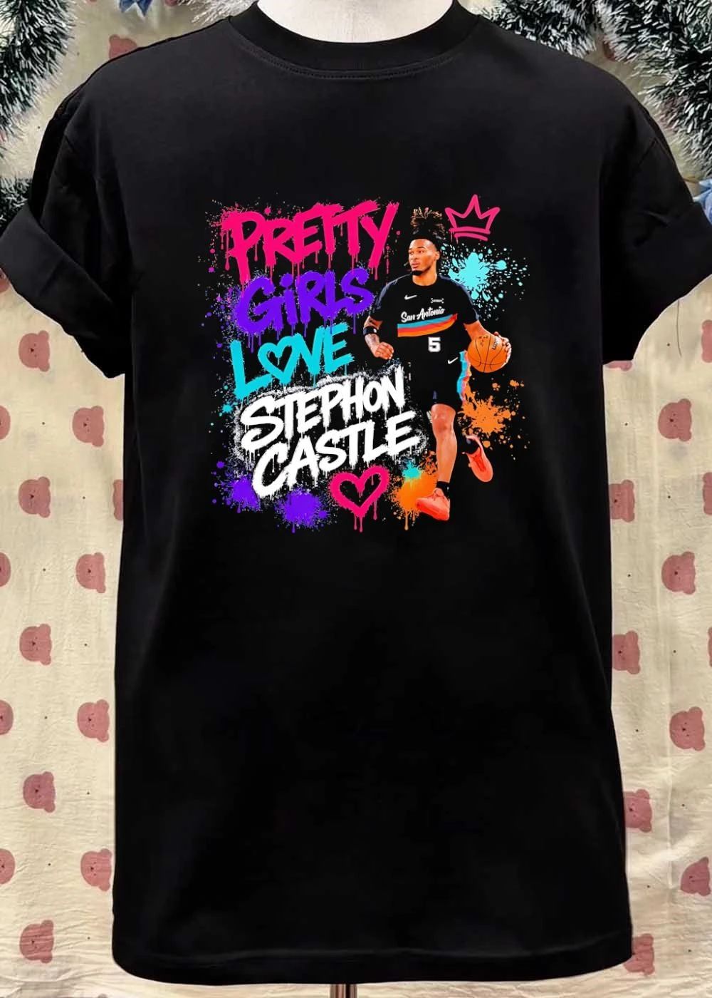 San Antonio Spurs Fan Apparel Pretty Girls Love Stephon Castle T-Shirt