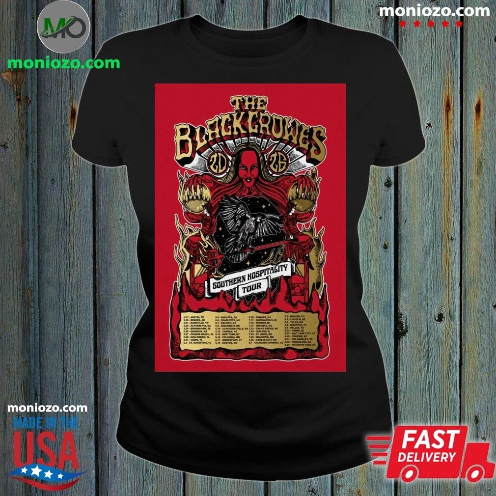 The Black Crowes Southern Hospitality Tour 2026 Poster Shirt