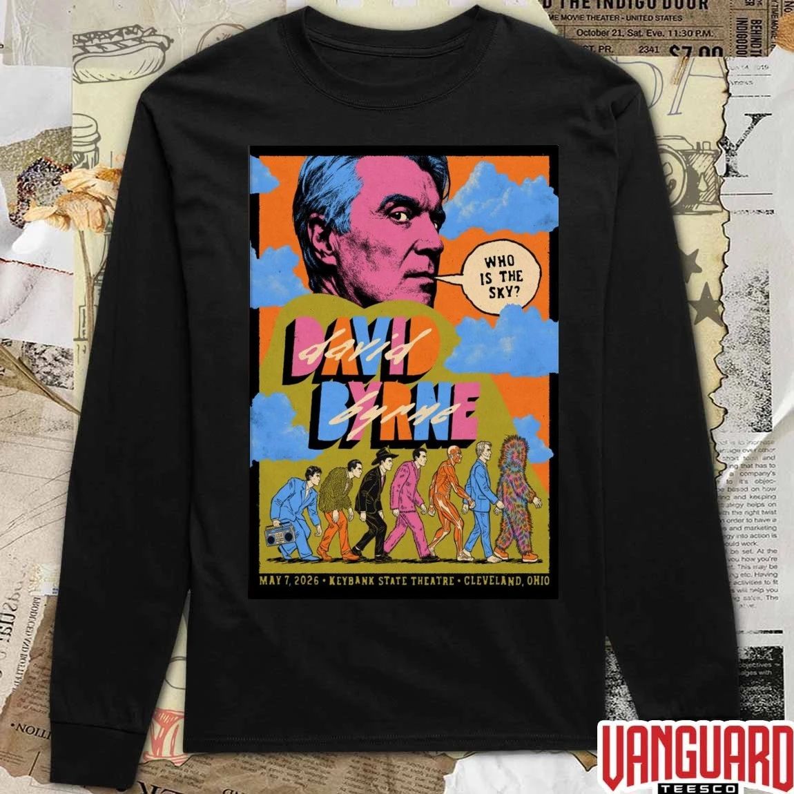 David Byrne May 7 2026 KeyBank State Theatre at Playhouse Square in Cleveland OH Poster t-shirt