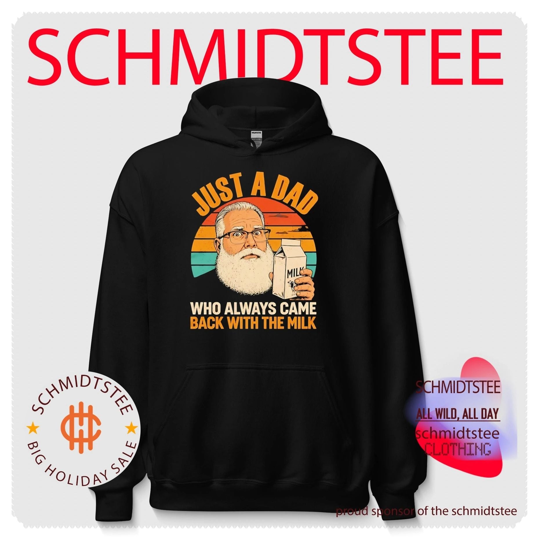 Just a dad who always came back with the milk vintage graphic shirt