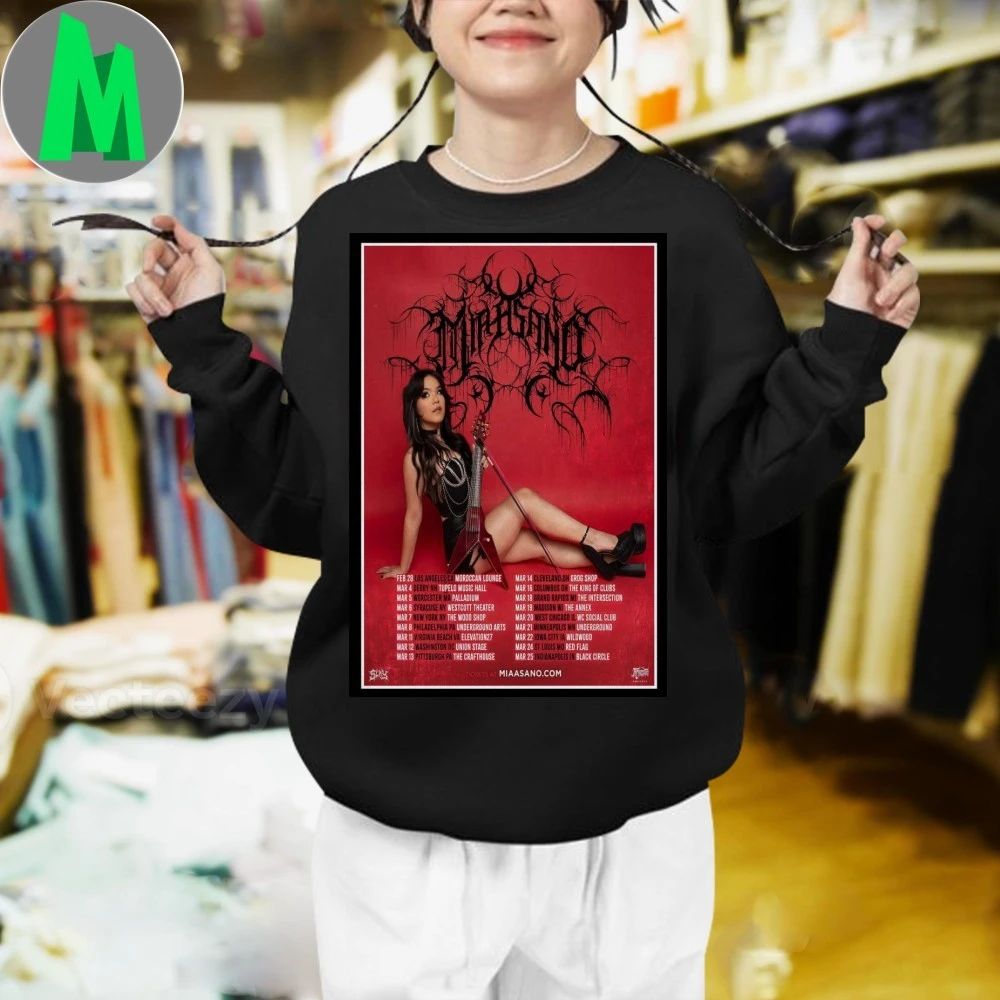 Mia Asano World Tour 2026 Poster Shirt