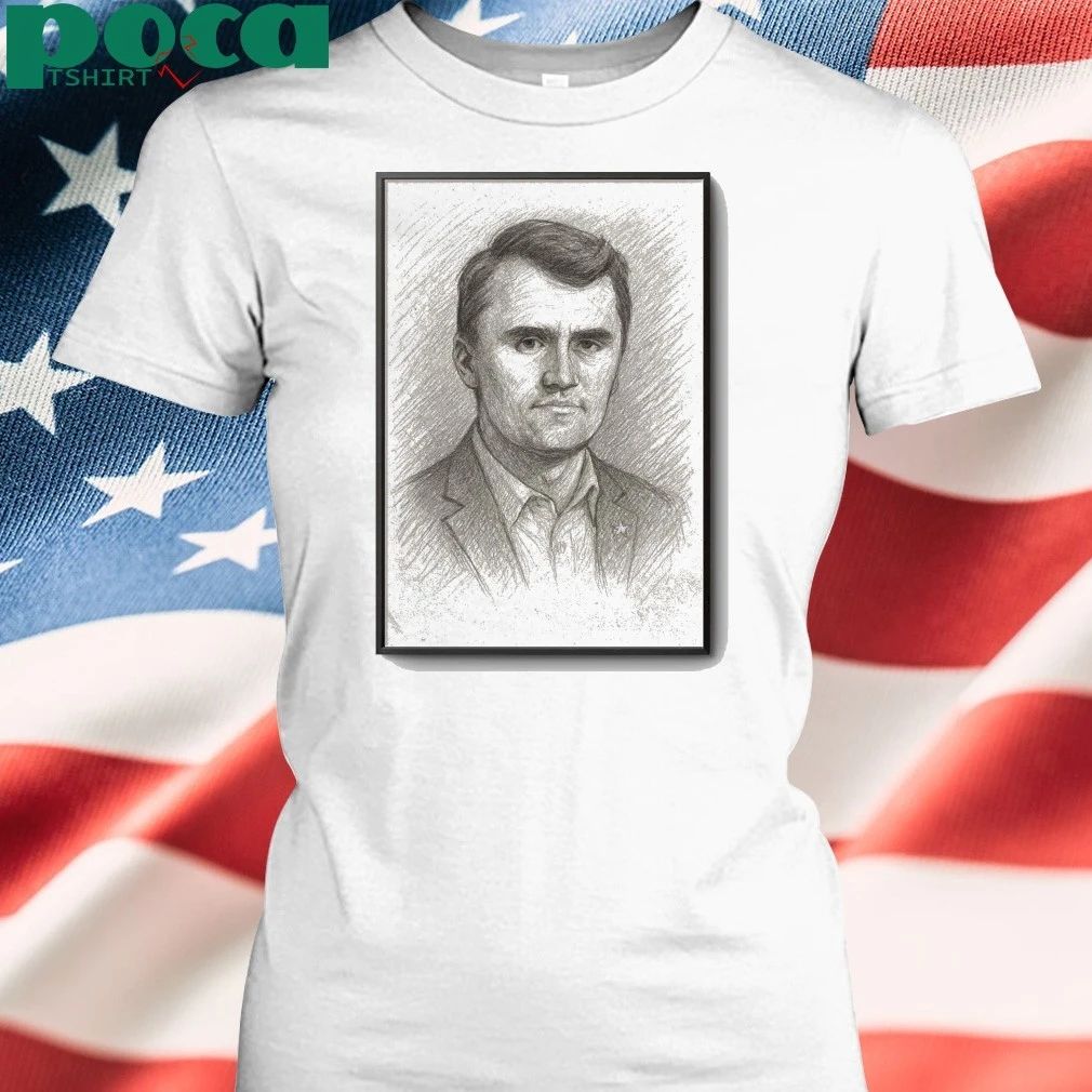 Charlie Kirk Memorial Sketch Art Poster 2025 shirt