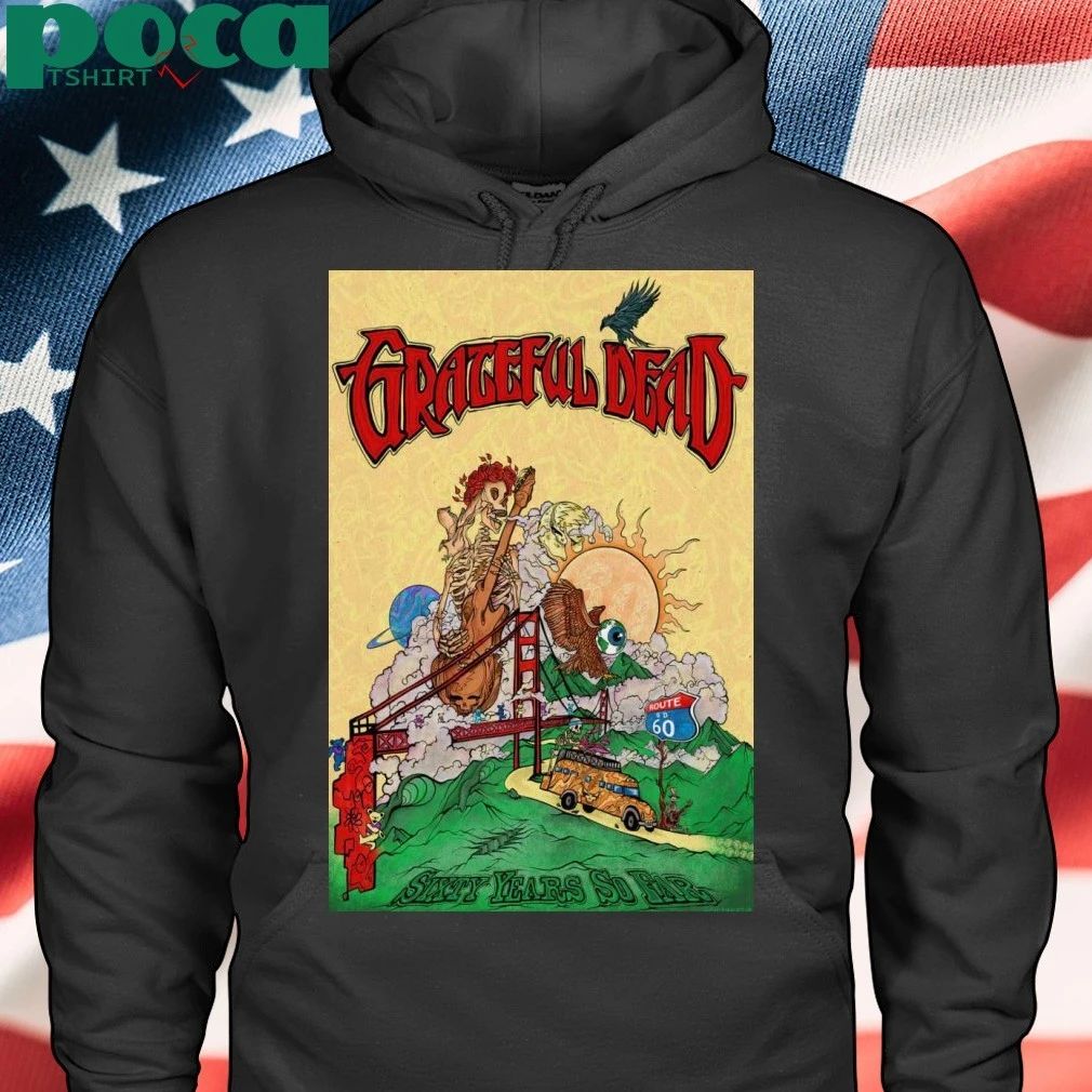 Grateful Dead 60 Years So Far Foil Poster T-shirt